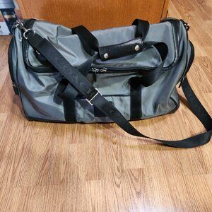 Large 24" COACH duffle travel cabin carryon gym bag nylon and leather with strap